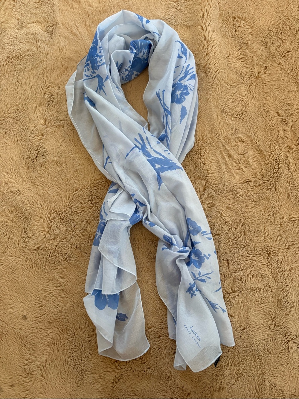 Vintage Lauren Ralph Lauren floral wrap/scarf